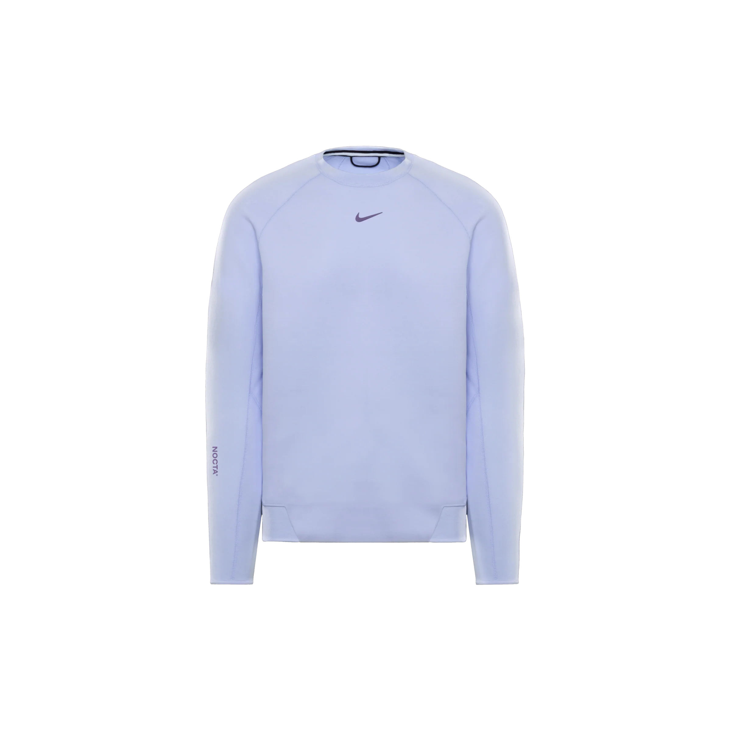 LIGHT PURPLE NOCTA NIKE TECH FLEECE Crew neck top