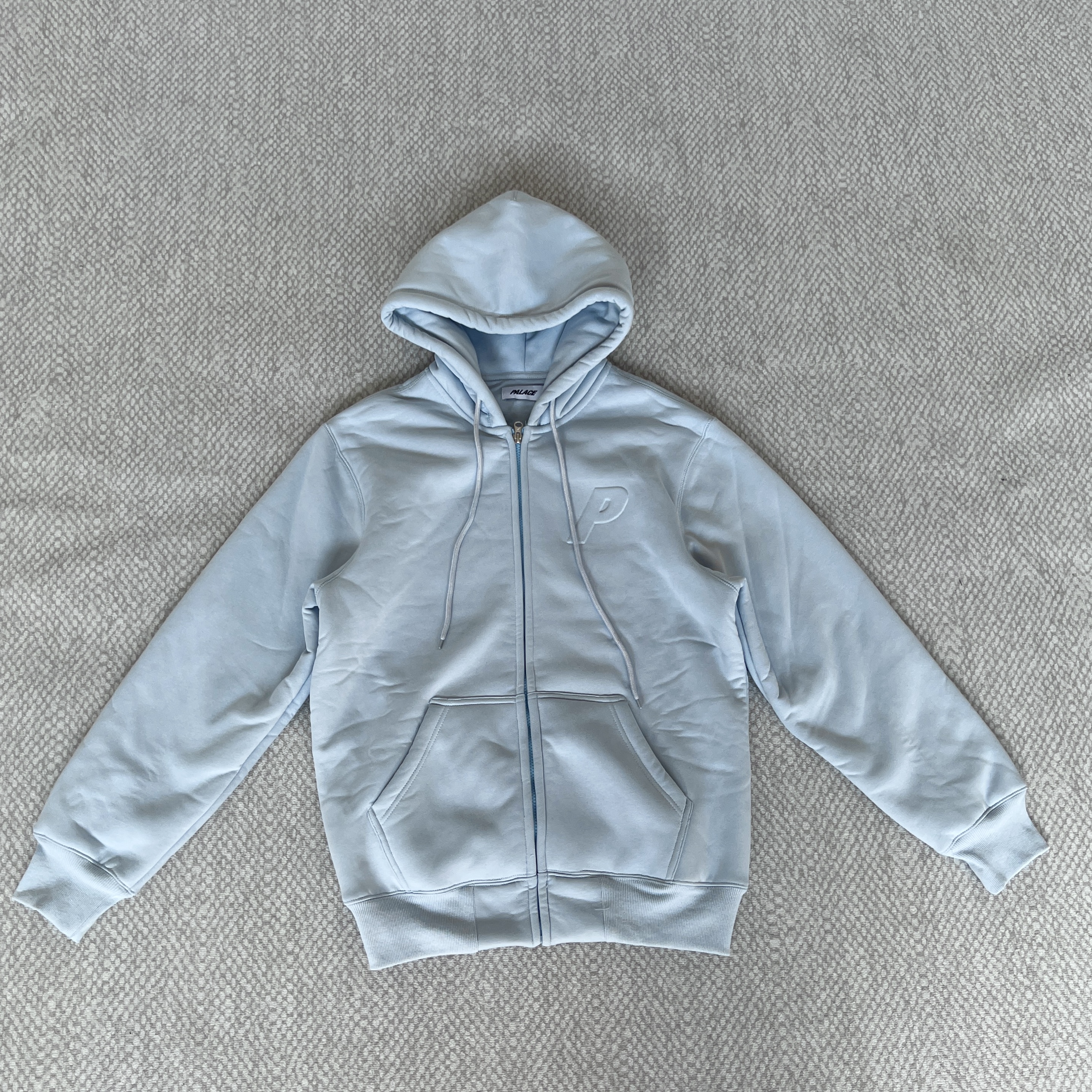 Palace light blue hoodie