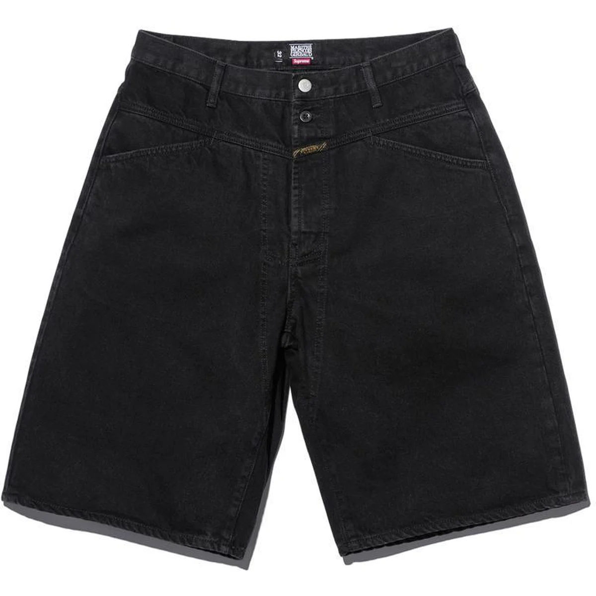 Sup FG X-Seam Baggy Denim Short（black）