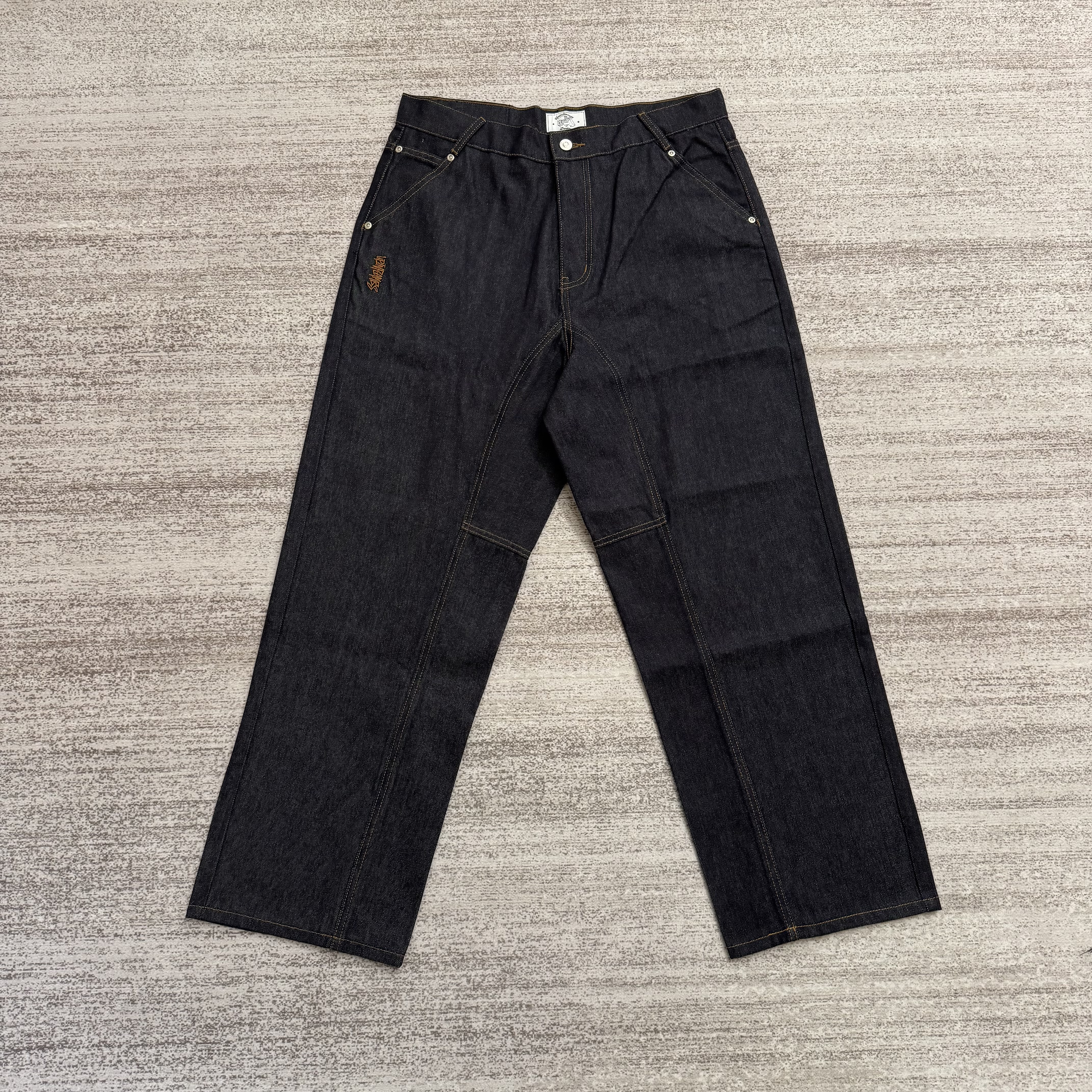 Up in flames baggy jeans