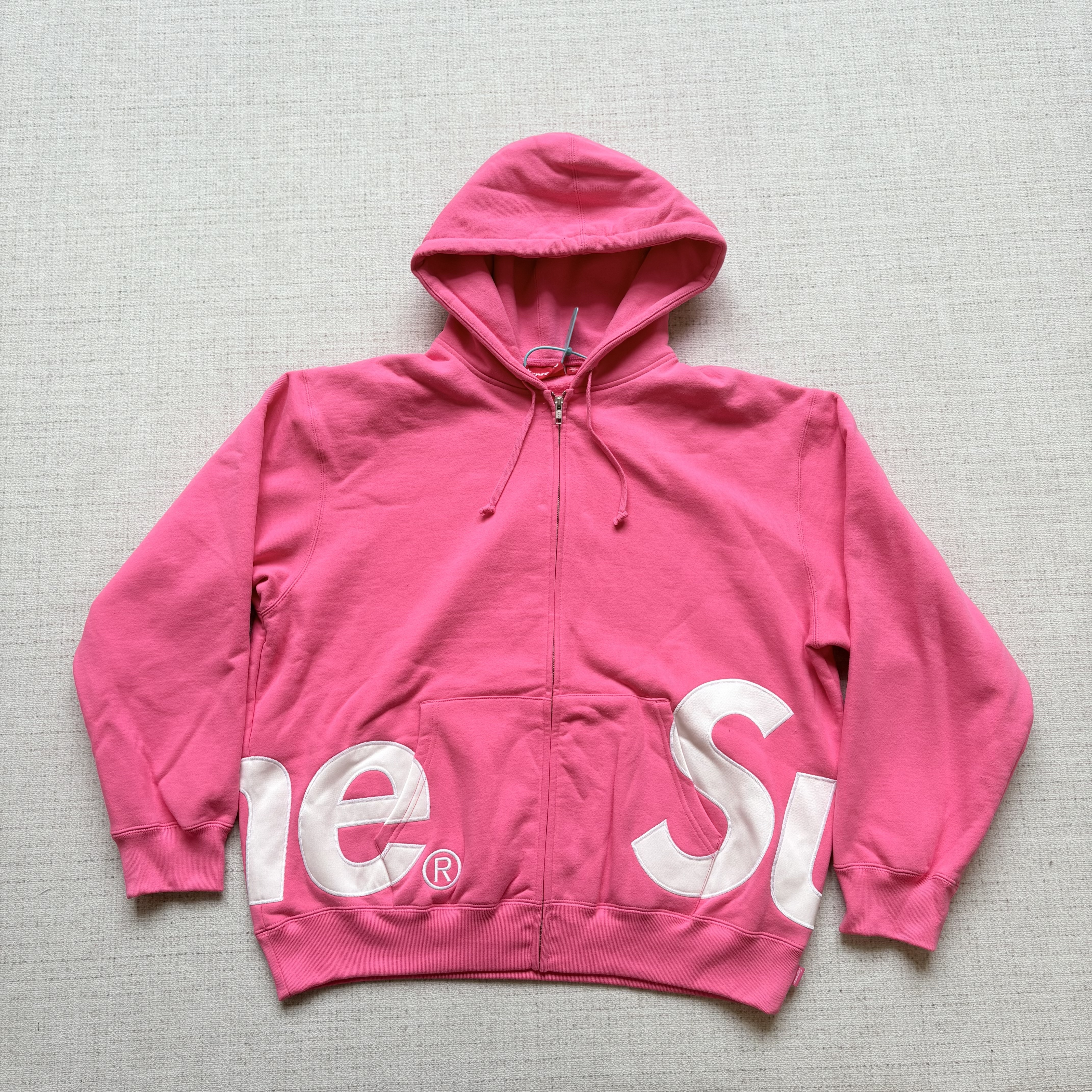 Sup logo hoodie pink