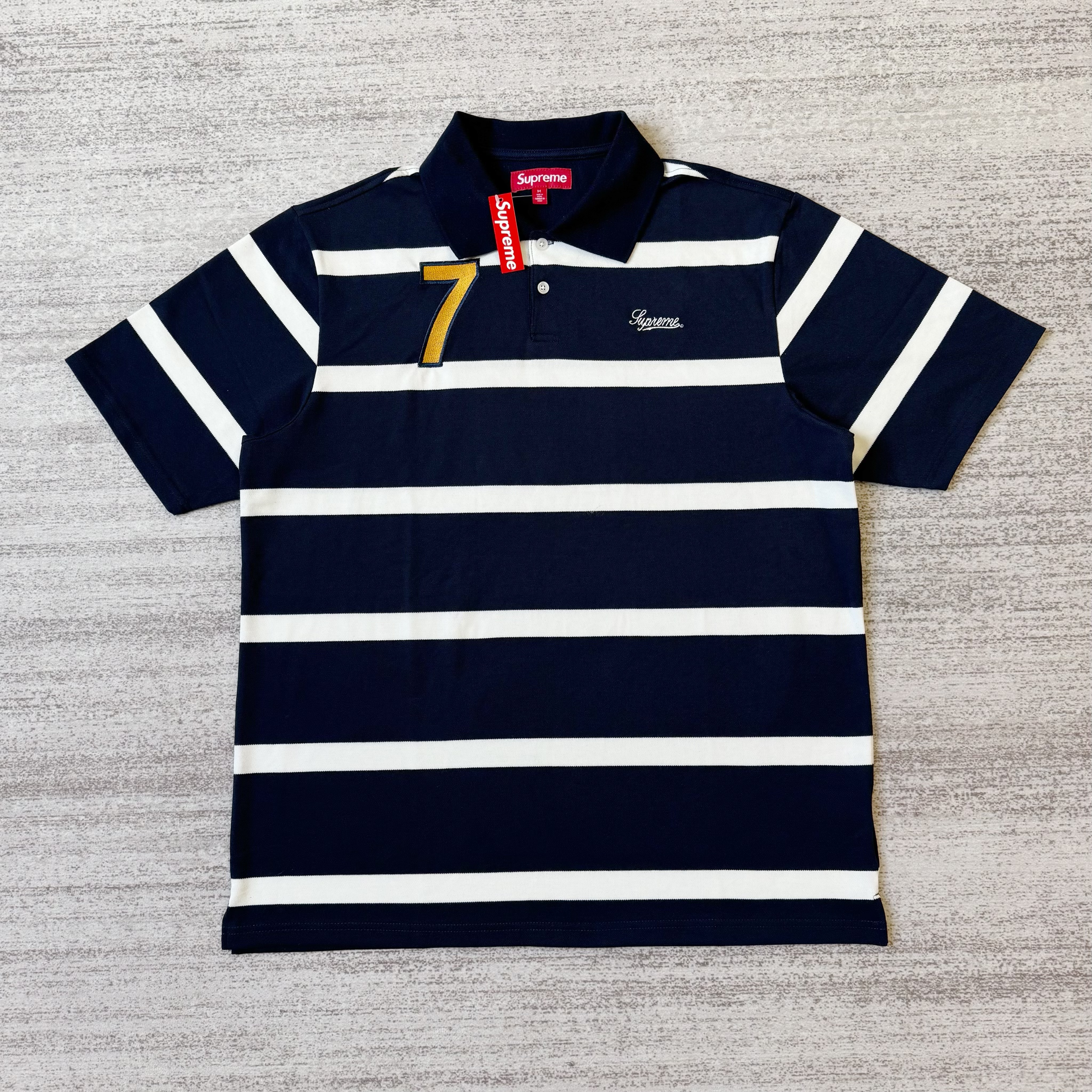 Sup 7 polo shirt（drak blue）